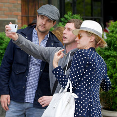 Diane Kruger and Joshua Jackson Taking a Fan Photo
