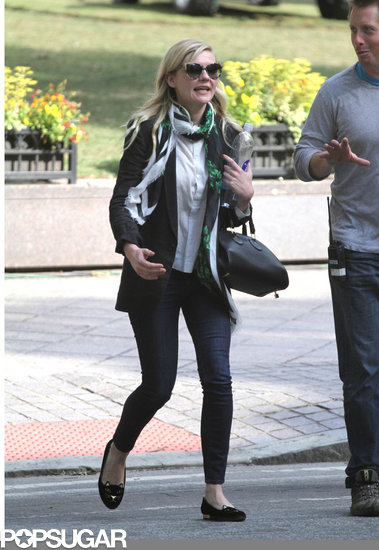 Kirsten Dunst arrived on the Anchorman 2 set.
Kirsten Dunst arrived on the Anchorman 2 set.