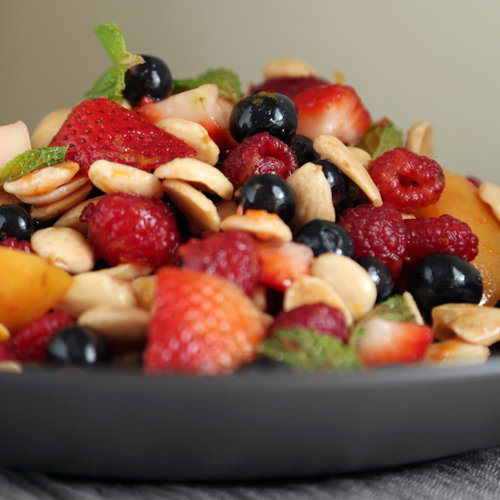 Summer Fruit Salad With Mint and Almonds Summer Fruit Salad With Mint and Almonds