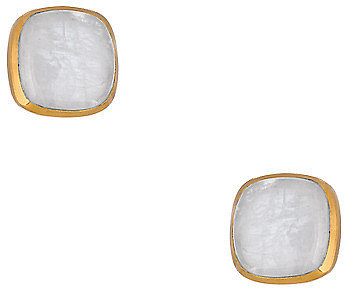 Julie Vos Gold and Moonstone Carly Earrings