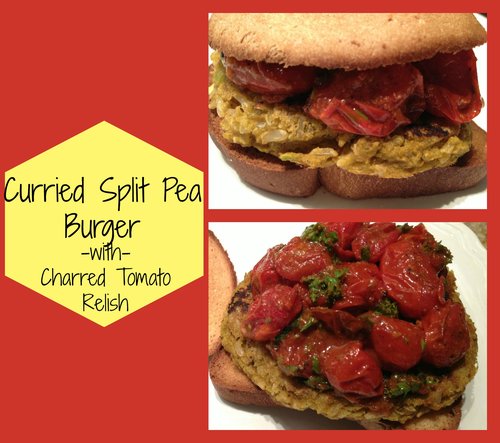 Curried Split Pea Burger