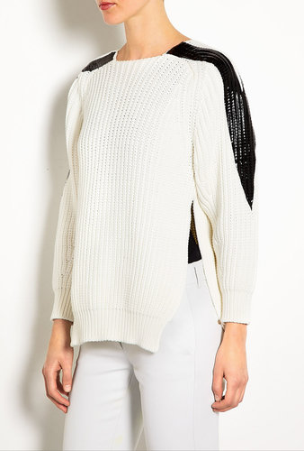 Sportmax Fischio Arm Panelled Chunky Jumper