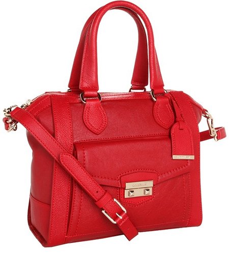Cole Haan - Zoe Small Structured Satchel (Tango Red) - Bags and Luggage