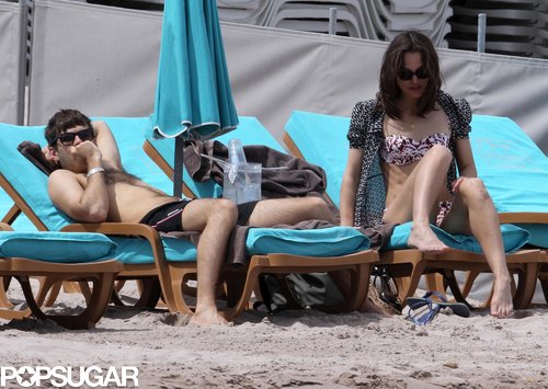 Keira Knightley and James Righton lounged in Corsica.
Keira Knightley and James Righton lounged in Corsica.