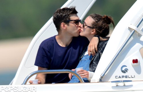 Keira Knightley and James Righton shared a kiss on a boat.
Keira Knightley and James Righton shared a kiss on a boat.