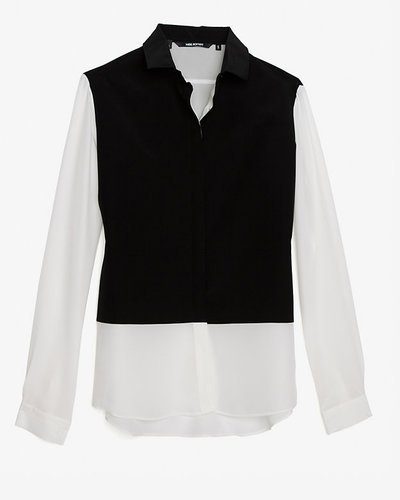 The silk button-up has pinch-hit for many an outfit, earning a spot in every smart dresser's arsenal. Neil Barrett's black-on-white take ($550) gives it a graphic quality that's perfect for a minimalist closet.
The silk button-up has pinch-hit for many an outfit, earning a spot in every smart dresser's arsenal. Neil Barrett's black-on-white take ($550) gives it a graphic quality that's perfect for a minimalist closet.