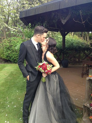 Shenae Grimes tied the knot with model and musician Josh Beech just outside of London in May.
Source: Twitter user senaegrimes
Shenae Grimes tied the knot with model and musician Josh Beech just outside of London in May.
Source: Twitter user senaegrimes