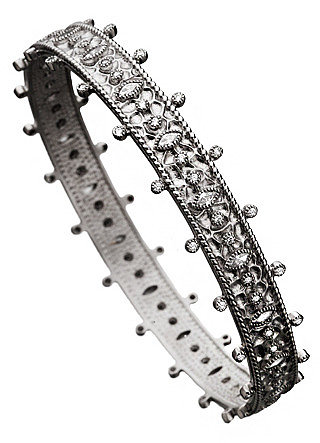 Belargo Silver Palatial Bangle