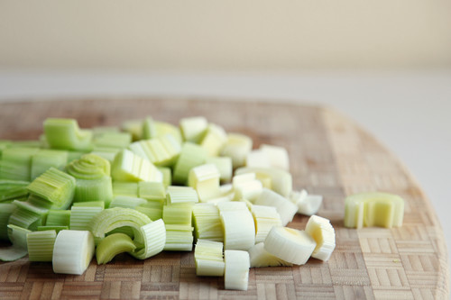 Sliced Leeks Sliced Leeks