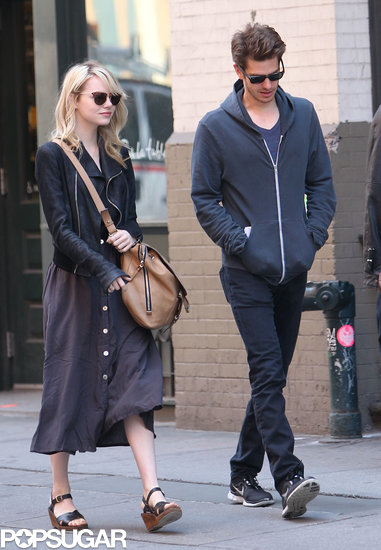 Andrew Garfield and Emma Stone strolled through NYC together.
Andrew Garfield and Emma Stone strolled through NYC together.