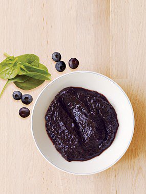Blueberry Spinach Puree Blueberry Spinach Puree