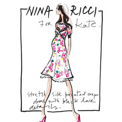 Kate Middleton Maternity Clothes | Designer Sketches