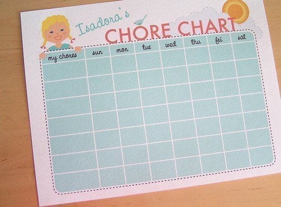 Look-Alike Chore Chart Look-Alike Chore Chart