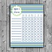 Chevron Chore Chart
