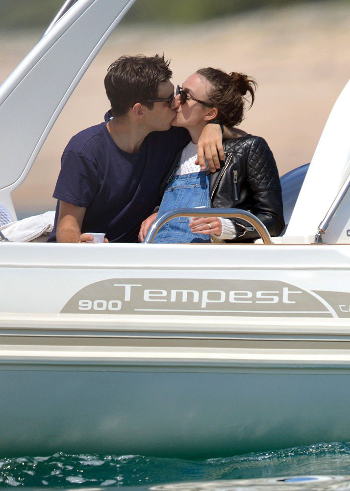 Keira Knightley and new husband James Righton showed PDA while celebrating their honeymoon in Corsica in May 2013.
Keira Knightley and new husband James Righton showed PDA while celebrating their honeymoon in Corsica in May 2013.