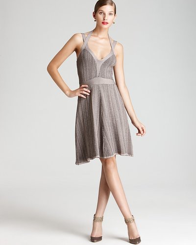 Z Spoke Zac Posen Double Strap Cableknit Dress