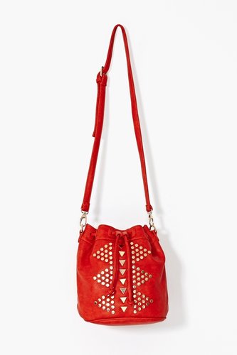 Golden Triangle Bucket Bag - Poppy