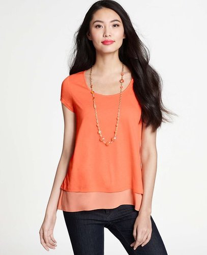 Double Layer Cap Sleeve Top