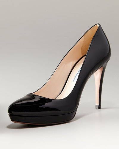 Prada Round-Toe Black Platform Pump