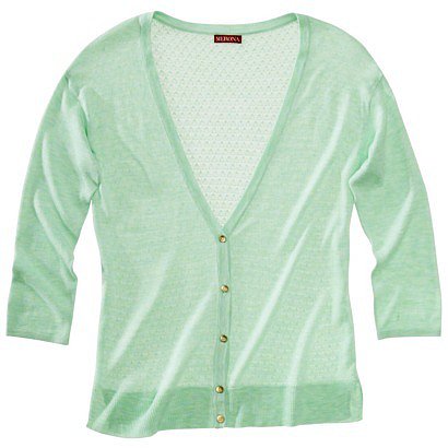 Merona® Women's Pointelle Cardigan Sweater - Green