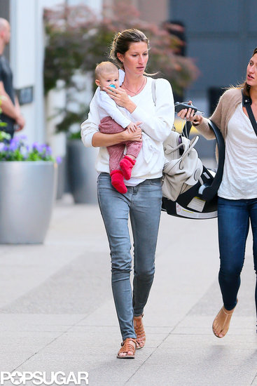 Gisele Bündchen walked through NYC with Vivian Brady. Gisele Bündchen walked through NYC with Vivian Brady.