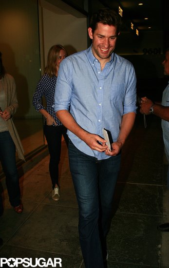 John Krasinski had wife Emily Blunt by his side for a screening of the finale of The Office.
John Krasinski had wife Emily Blunt by his side for a screening of the finale of The Office.