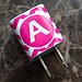Monogrammed iPhone Charger Decal