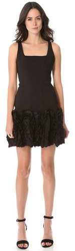 Robert rodriguez Ruffled Hem Dress