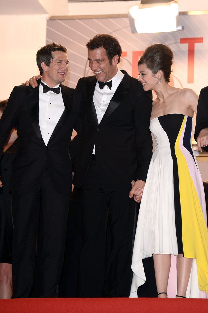 Marion Cotillard was between Clive Owen and Guillaume Canet at the Cannes Film Festival premiere of Blood Ties on Monday.
Marion Cotillard was between Clive Owen and Guillaume Canet at the Cannes Film Festival premiere of Blood Ties on Monday.