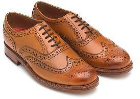 Grenson Shoes Tan Stanley Brogue Shoe