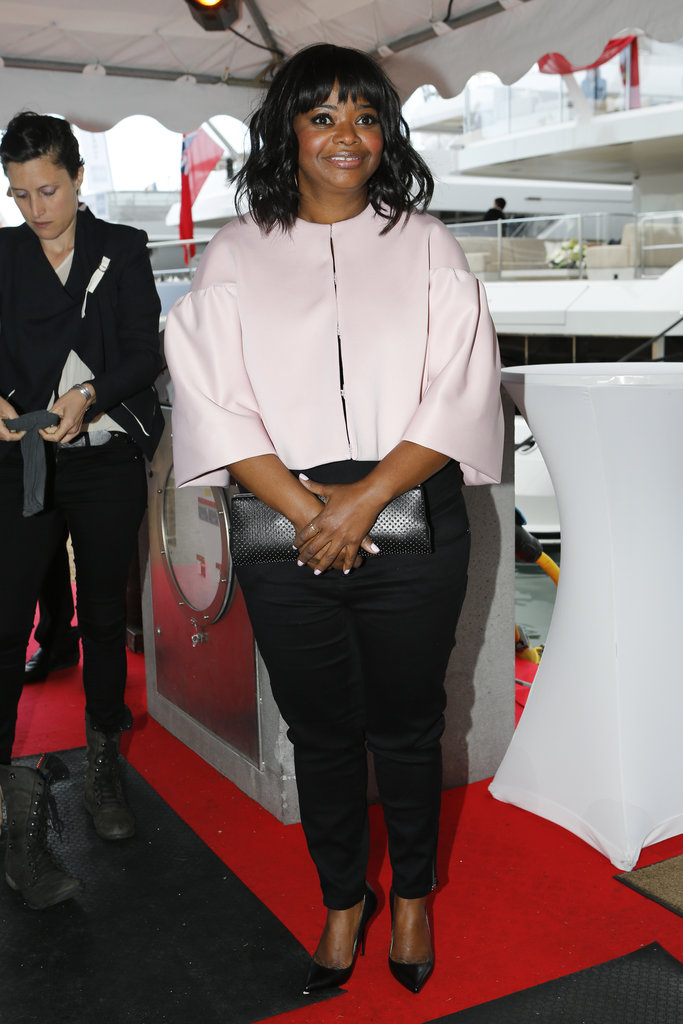 Octavia Spencer boarded the a yacht at the Cannes Film Festival on Sunday while at the Art of the Elysium event.
Octavia Spencer boarded the a yacht at the Cannes Film Festival on Sunday while at the Art of the Elysium event.