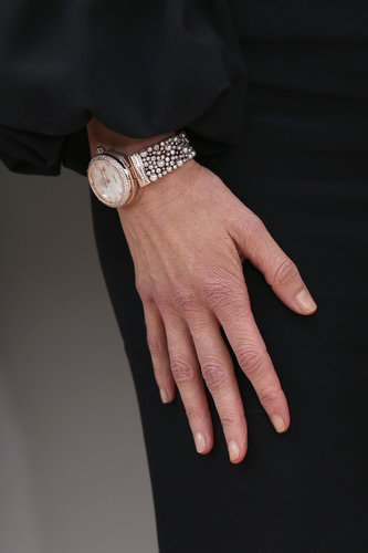 Nicole Kidman wore a diamond-and-pearl-encrusted watch.
Nicole Kidman wore a diamond-and-pearl-encrusted watch.