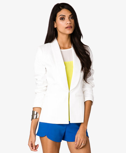 FOREVER 21 Hook-Eye Tuxedo Blazer