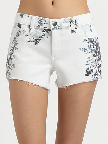 Genetic Denim Ivy Printed Mid-Rise Denim Shorts