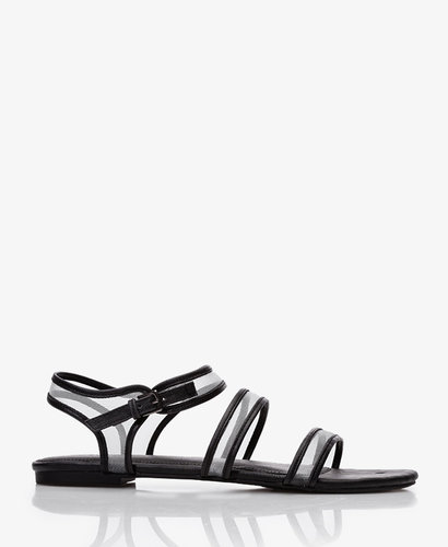 FOREVER 21 Mesh Strappy Sandals