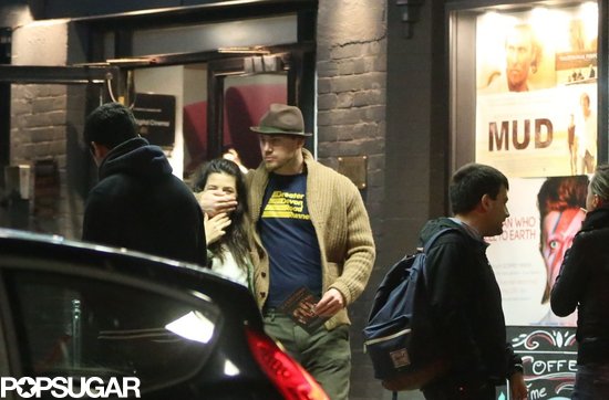 Channing Tatum joked with his wife, Jenna Dewan, after a movie date.
Channing Tatum joked with his wife, Jenna Dewan, after a movie date.
