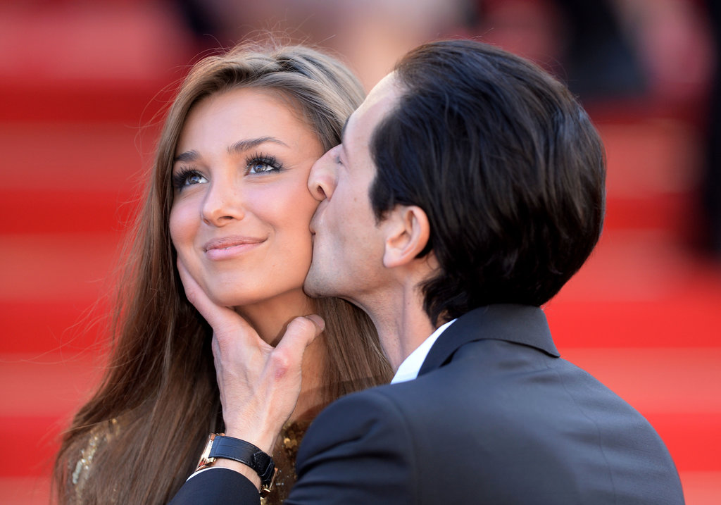 Adrien Brody kissed his girlfriend, Lara Lieto, on Tuesday at the Cannes Film Festival premiere of Cleopatra.
Adrien Brody kissed his girlfriend, Lara Lieto, on Tuesday at the Cannes Film Festival premiere of Cleopatra.
