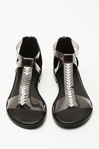 Tough embellishments and a high-shine finish make these Nasty Gal flats ($40) feel dangerous.
Tough embellishments and a high-shine finish make these Nasty Gal flats ($40) feel dangerous.