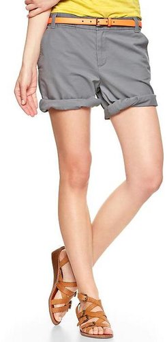 Boyfriend roll-up shorts