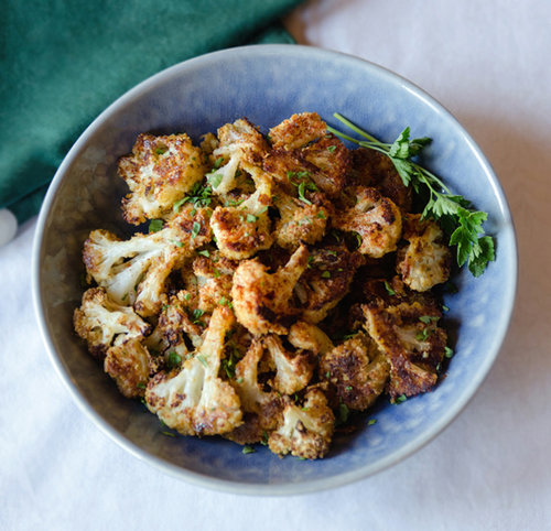 "Cheesy" Roasted Cauliflower