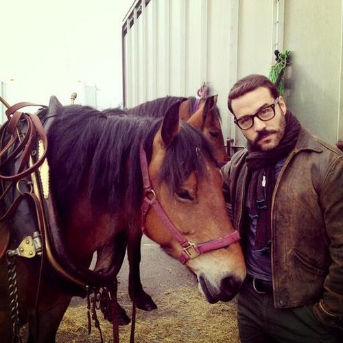 Jeremy Piven posed with a horse on the set of Mr. Selfridge.
Source: Twitter user jeremypiven
Jeremy Piven posed with a horse on the set of Mr. Selfridge.
Source: Twitter user jeremypiven