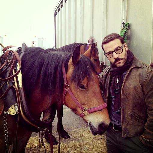 Jeremy Piven posed with a horse on the set of Mr. Selfridge.
Source: Twitter user jeremypiven
Jeremy Piven posed with a horse on the set of Mr. Selfridge.
Source: Twitter user jeremypiven