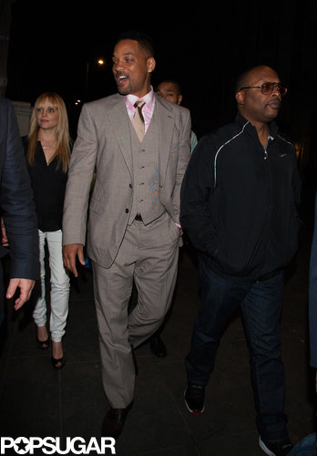Will Smith walked with DJ Jazzy Jeff.
Will Smith walked with DJ Jazzy Jeff.