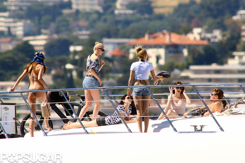 Leo Lounges Shirtless on a Yacht Surrounded By Ladies Leo Lounges Shirtless on a Yacht Surrounded By Ladies