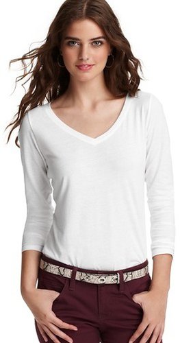 V-Neck Long Sleeve Tee