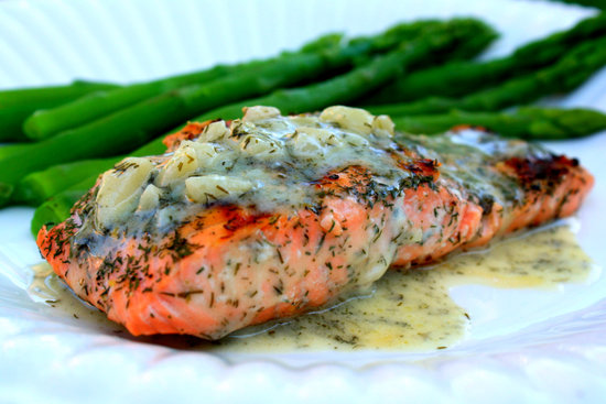 Salmon With Tangy Dill Butter Sauce Salmon With Tangy Dill Butter Sauce