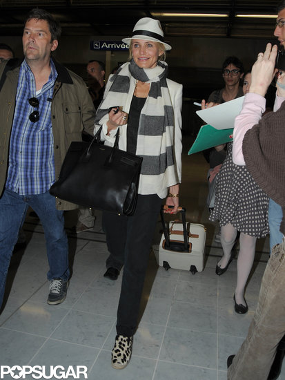 Cameron Diaz arrived at the Nice Airport in the South of France.
Cameron Diaz arrived at the Nice Airport in the South of France.