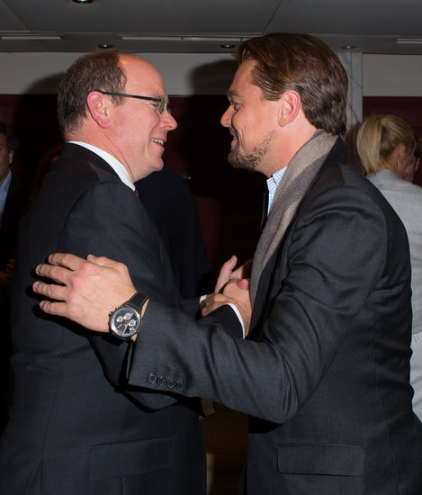 Leonardo DiCaprio bonded with Prince Albert II of Monaco at the Tag Heuer Grand Prix party in Monte Carlo on Saturday.
Leonardo DiCaprio bonded with Prince Albert II of Monaco at the Tag Heuer Grand Prix party in Monte Carlo on Saturday.