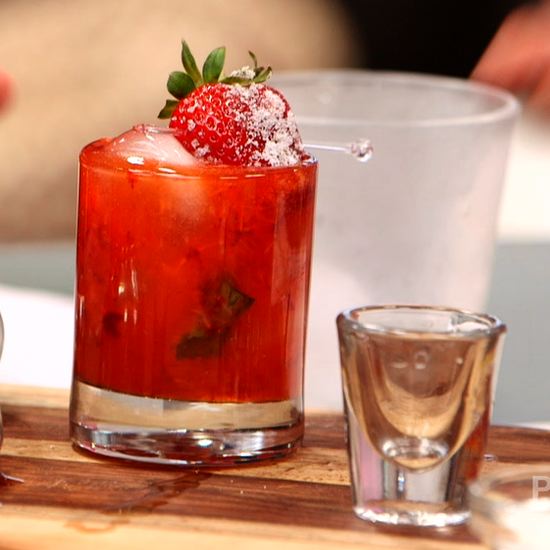 Get Ready For Summer With a Strawberry Basil Gin Cocktail