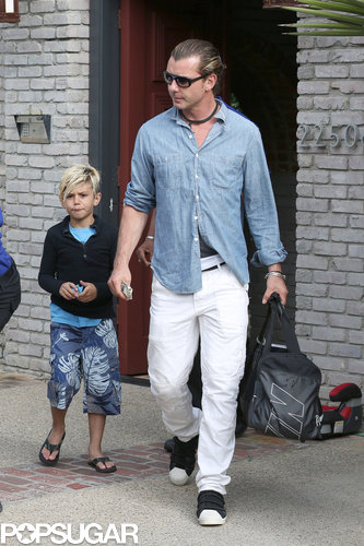 Gavin Rossdale left the party with his family.
Gavin Rossdale left the party with his family.